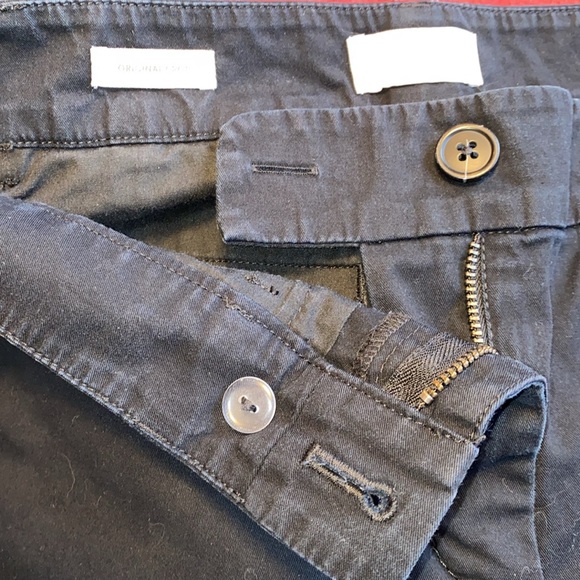 6 Petite LOFT Original Crop Stretch Black Pants 3% Spandex 97% Cotton - Picture 7 of 8